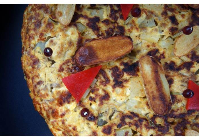 La tortilla aux oignons pommes de terre